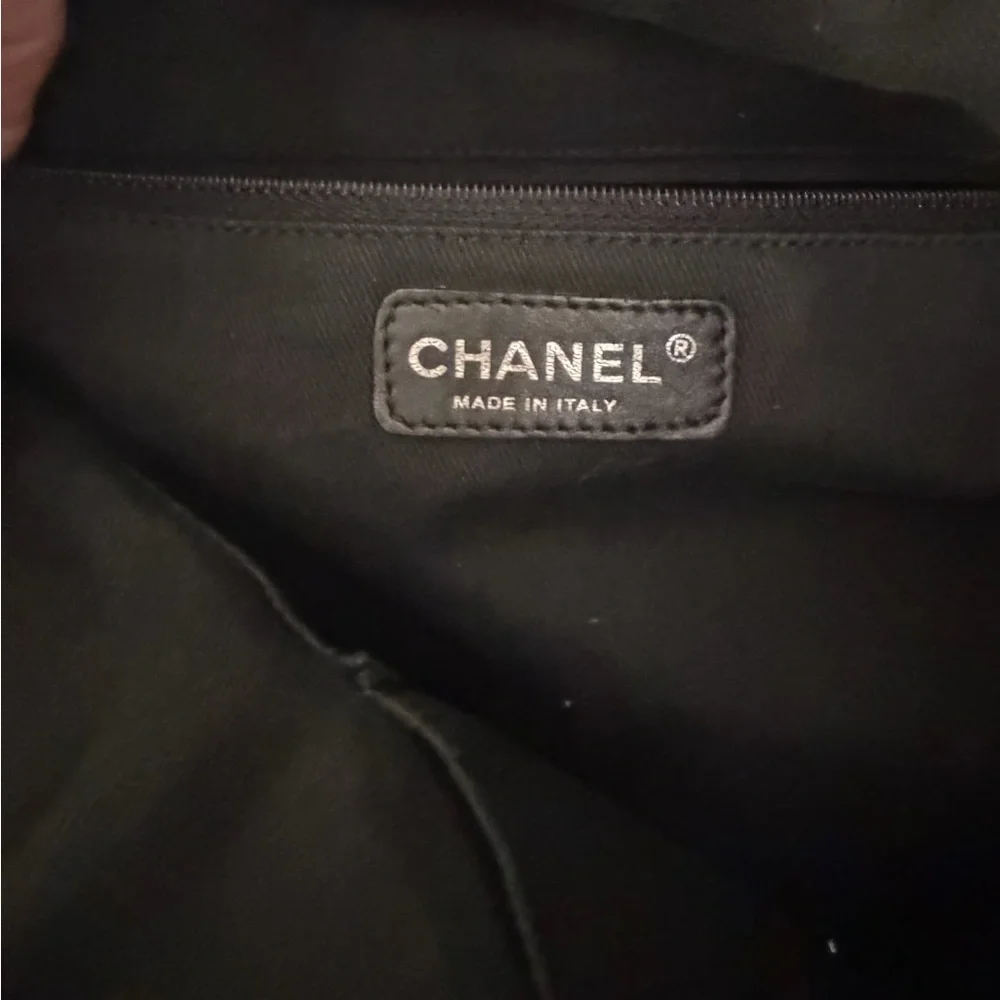 Chanel Wild Stitch Quilted Drawstring Hobo in Black Calfskin